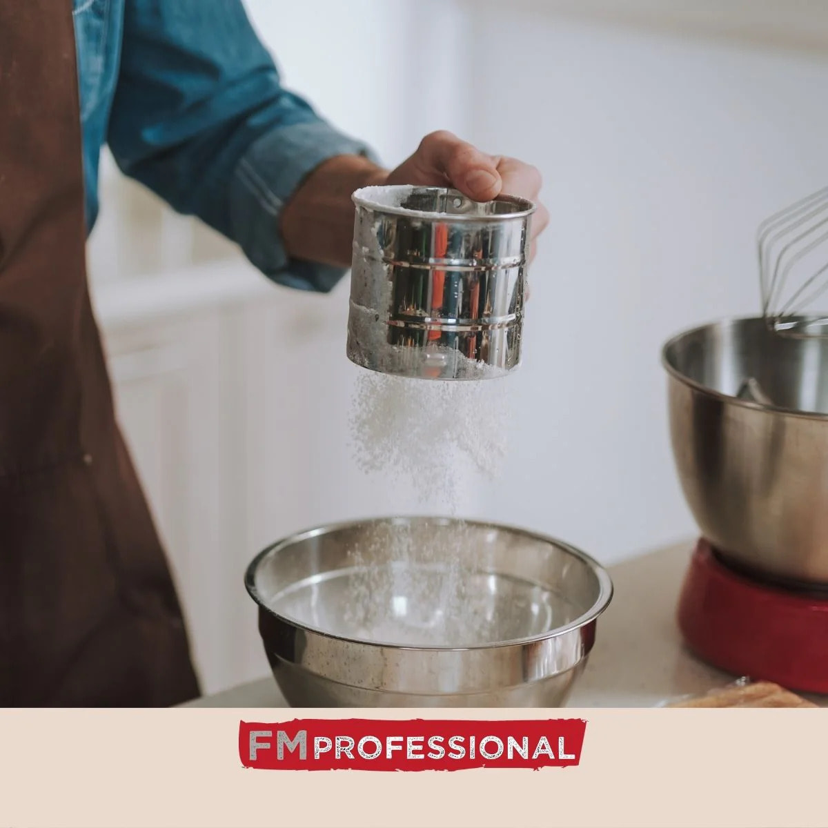 Tamis de farine en inox 10 cm FM Professional