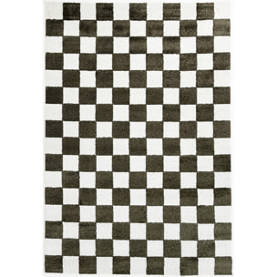 PANTONE - Tapis vert à motif damier TERRA DEL SOL