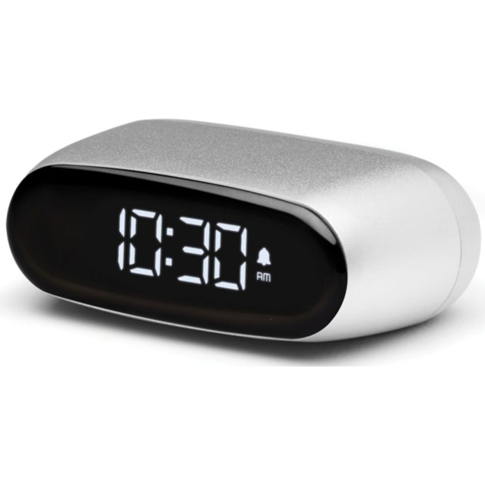Réveil LEXON Minut ultra-compact Rechargeable Alu