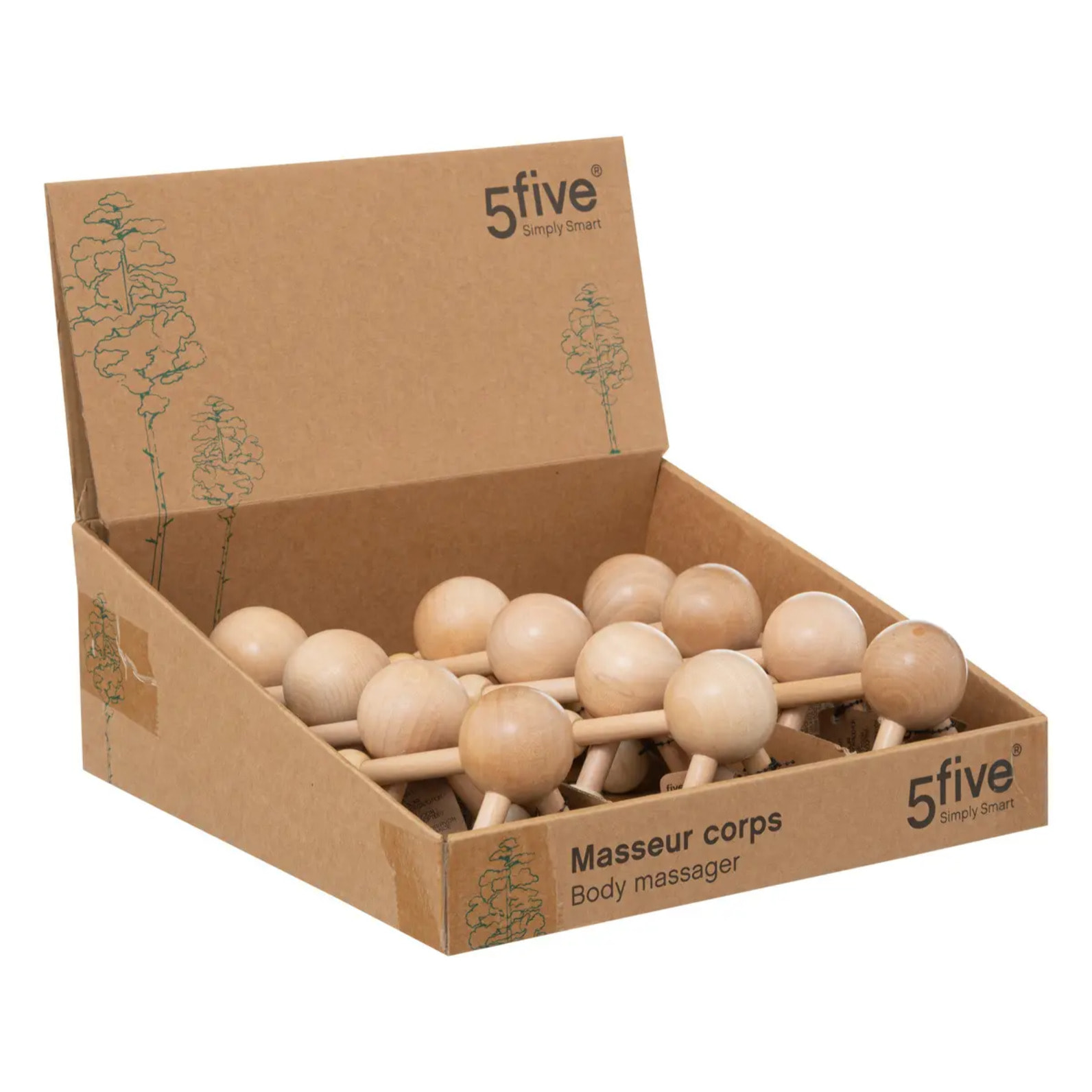 Masseur corps Bambou