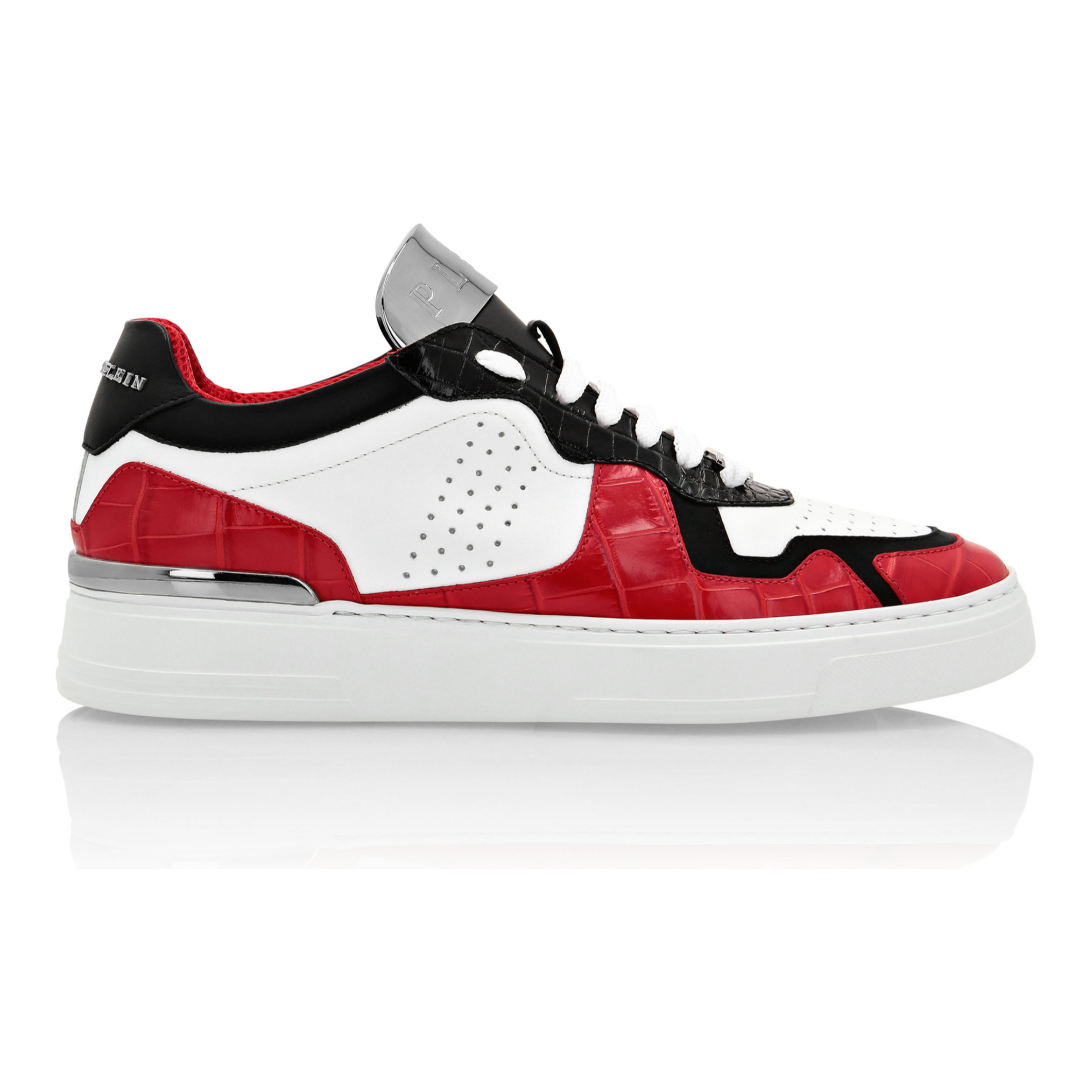 PHILIPP PLEIN Low-Top Sneakers SILVER SURFER