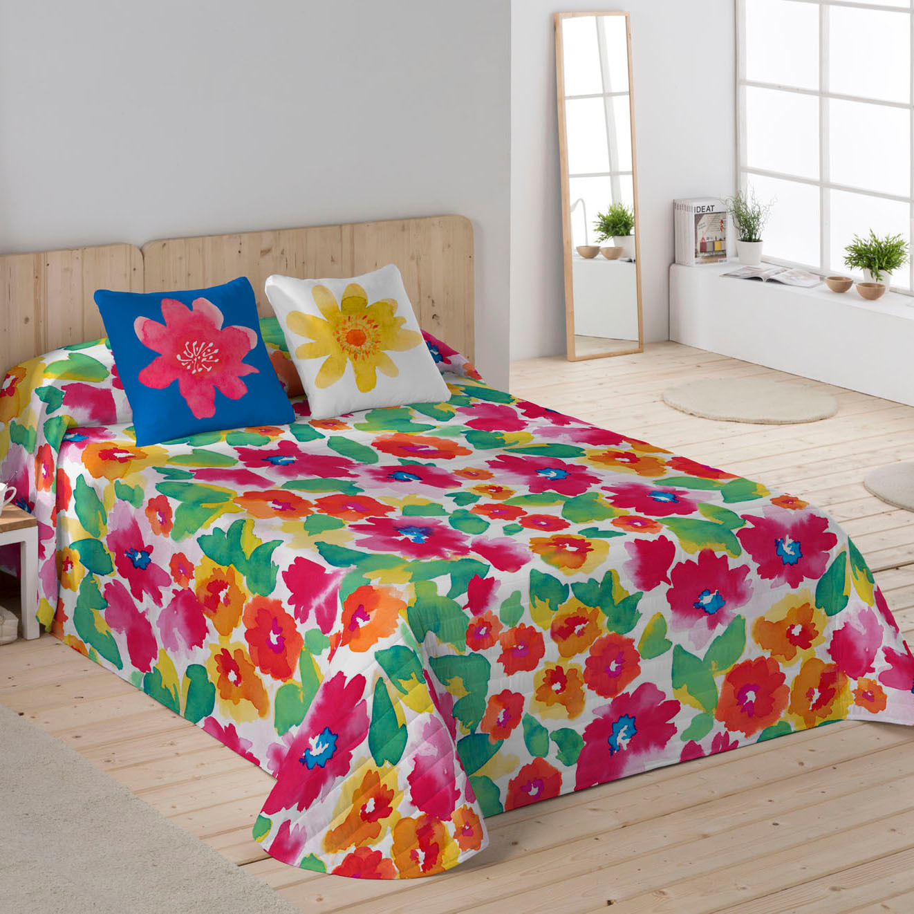 Icehome - Colcha Bouti Estampada - 100% Algodón - 70 gr/m² - Summer Day