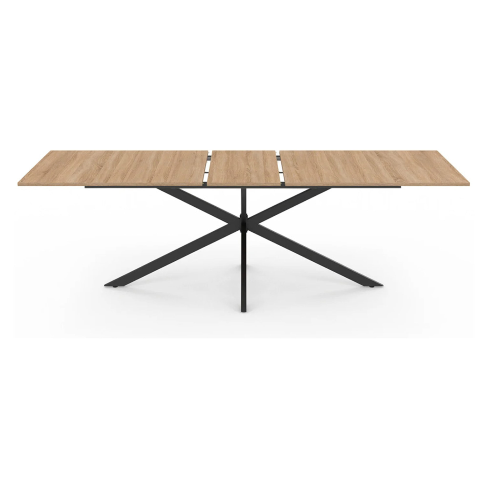 SHANNA Table extensible 8-10 personnes effet bois 235cm
