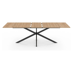 SHANNA Table extensible 8-10 personnes effet bois 235cm