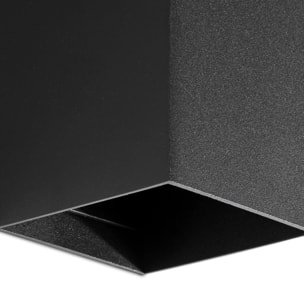 LUNE 2L Applique carré noire