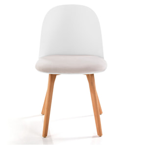 Oresteluchetta Set 4 Sedie TELLA WOOD WHITE