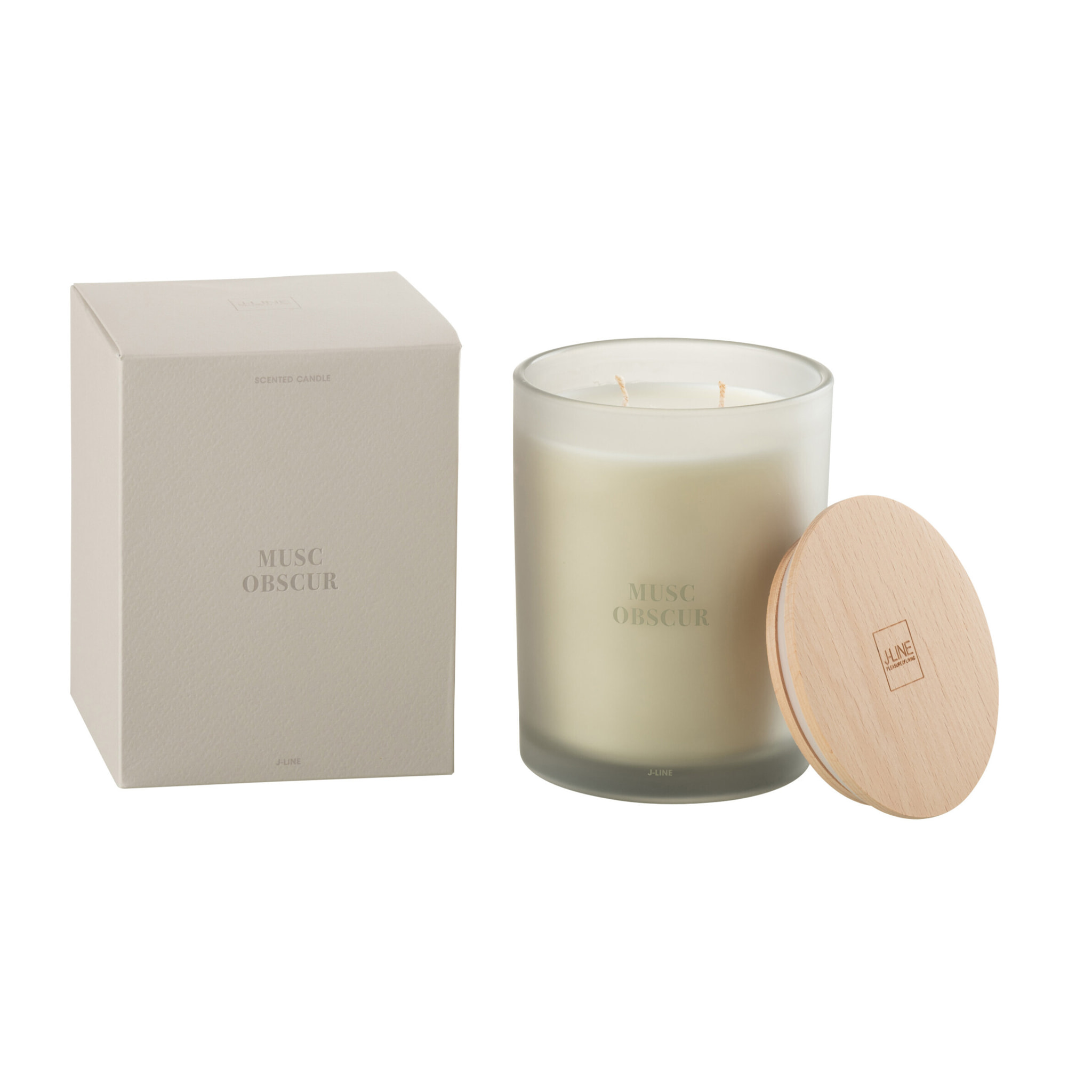 J-Line bougie parfumée Accords Essentiels - Musc Obscur - bleu - 52H