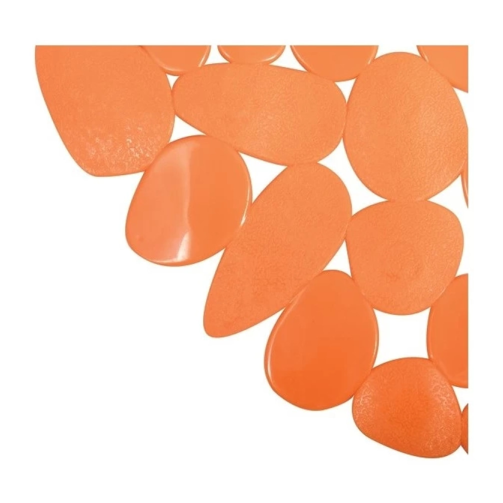 Tapis Fond de baignoire PVC GALETS 39x99cm Orange MSV