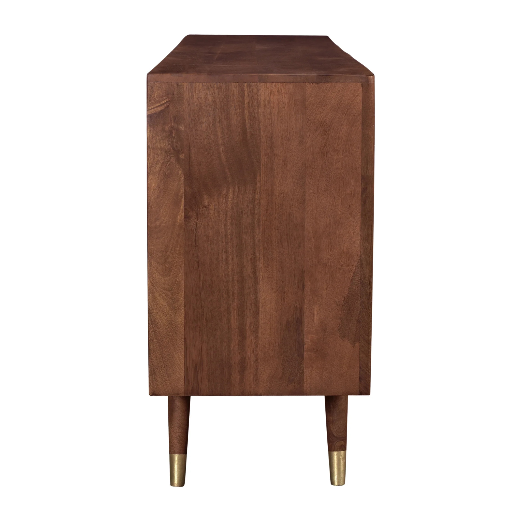 Buffet en bois massif 3 portes 3 tiroirs et détails dorés - Colombo