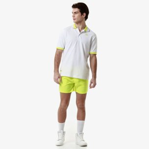 Kappa - Polos Hombre Blanco - Logo Neon