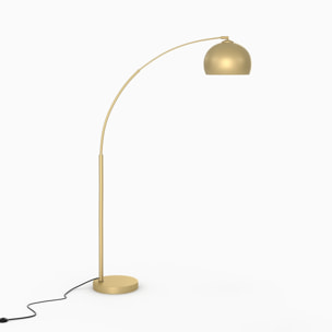 Lampadaire en métal couleur laiton - Dinard