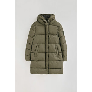 Giubbotto Gaia Reversible verde militare con logo Polo Club