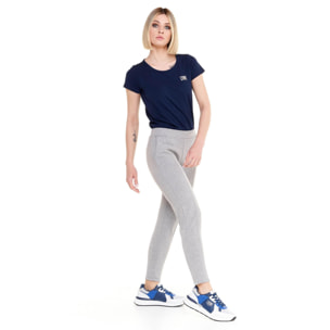 Pantalón recto de mujer con pinzas en polar Training