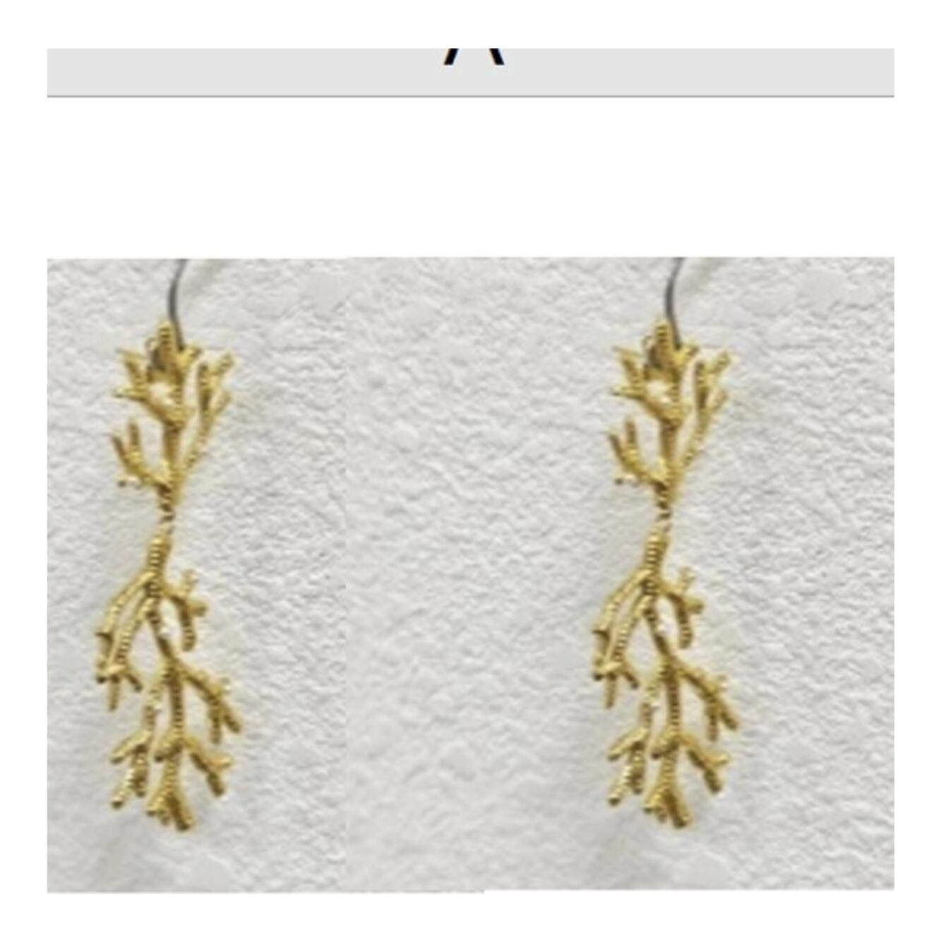 Pendientes acabado oro 18k