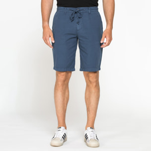 BERMUDA IN RIPSTOP LEGGERO CON ELASTICO E COULISSE