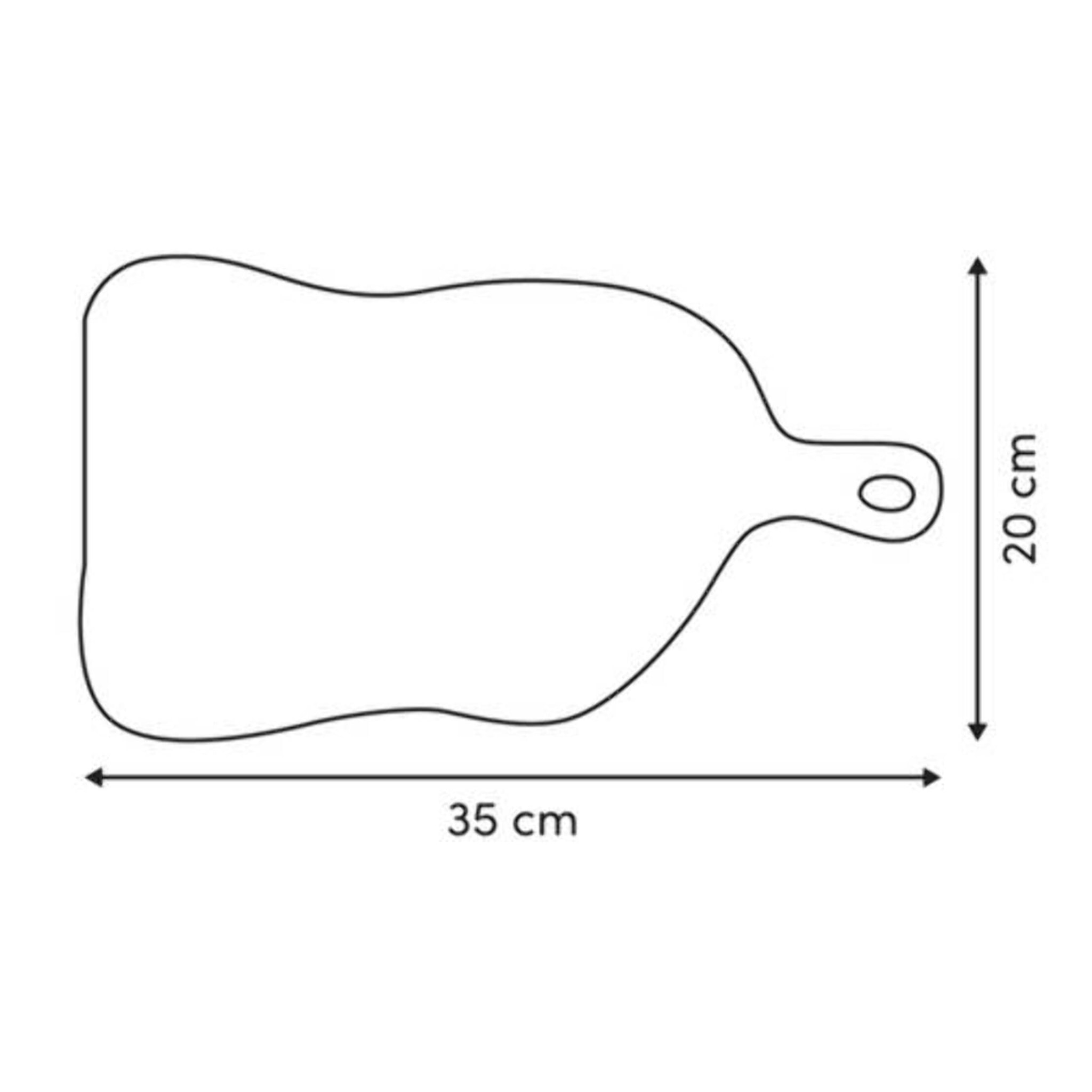 Planche à découper Acacia 35x20cm beige