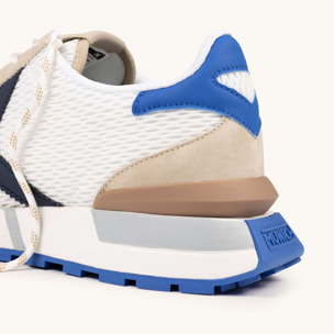 Zapatilla Retro con Rejilla y Piel MUNICH SAPPORO CLUB 200