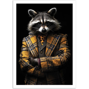 Affiche - Raccoon Wild Suits - Philippe Hugonnard