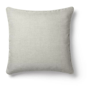 Housse de coussin satin de coton 115 g/m² imprimé jaune ecru Strates limoni