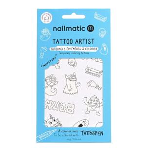 Tattoo Artist - Monsters - Planche de Tatouage à Colorier