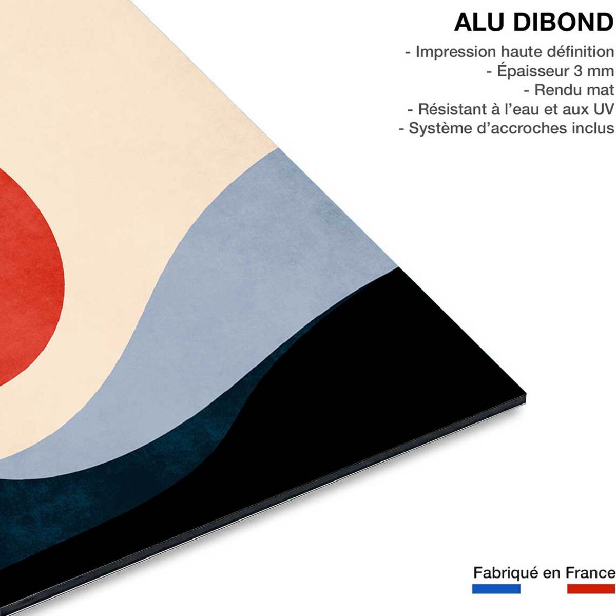 Tableau Memoire de vagues Tableau alu Dibond