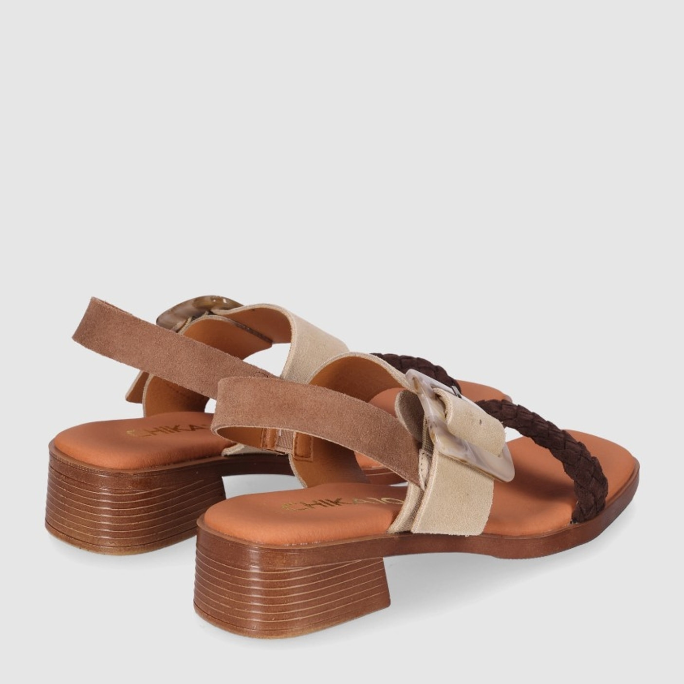 Sandalias de Serraje - Multi-Arena - Tacón: 4 cm