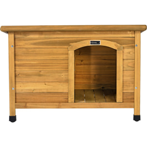 Niche pour chien en bois "Max" - 85 x 57 x 58 cm - Marron