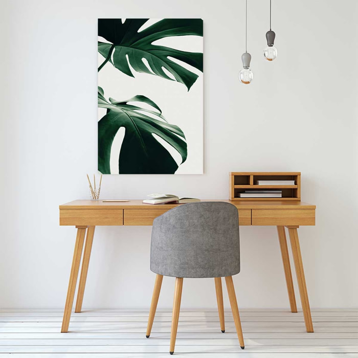 Tableau monstera due Toile imprimée