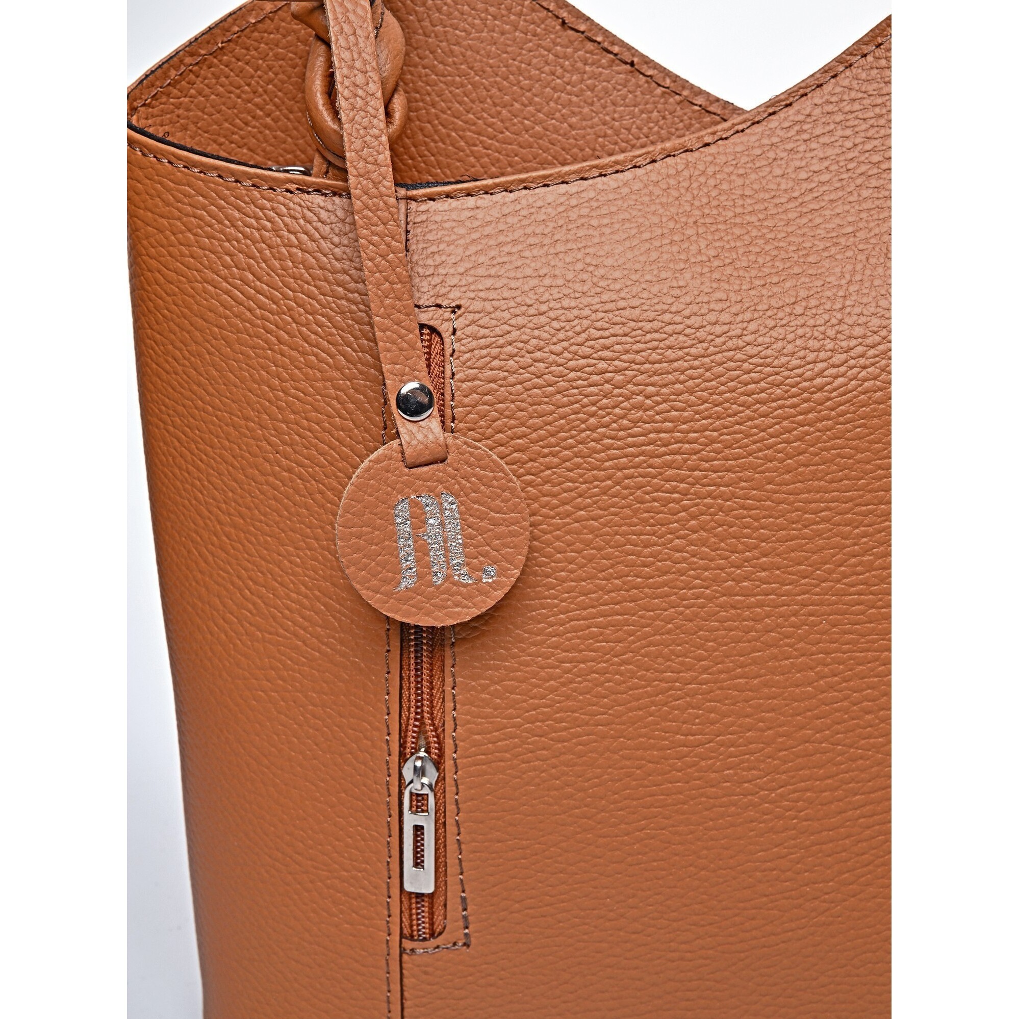 Borsa a mano Anna Luchini Cammello