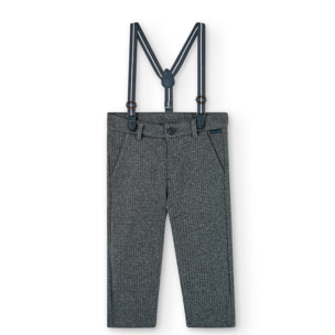 Pantalón punto espiga de bebé niño