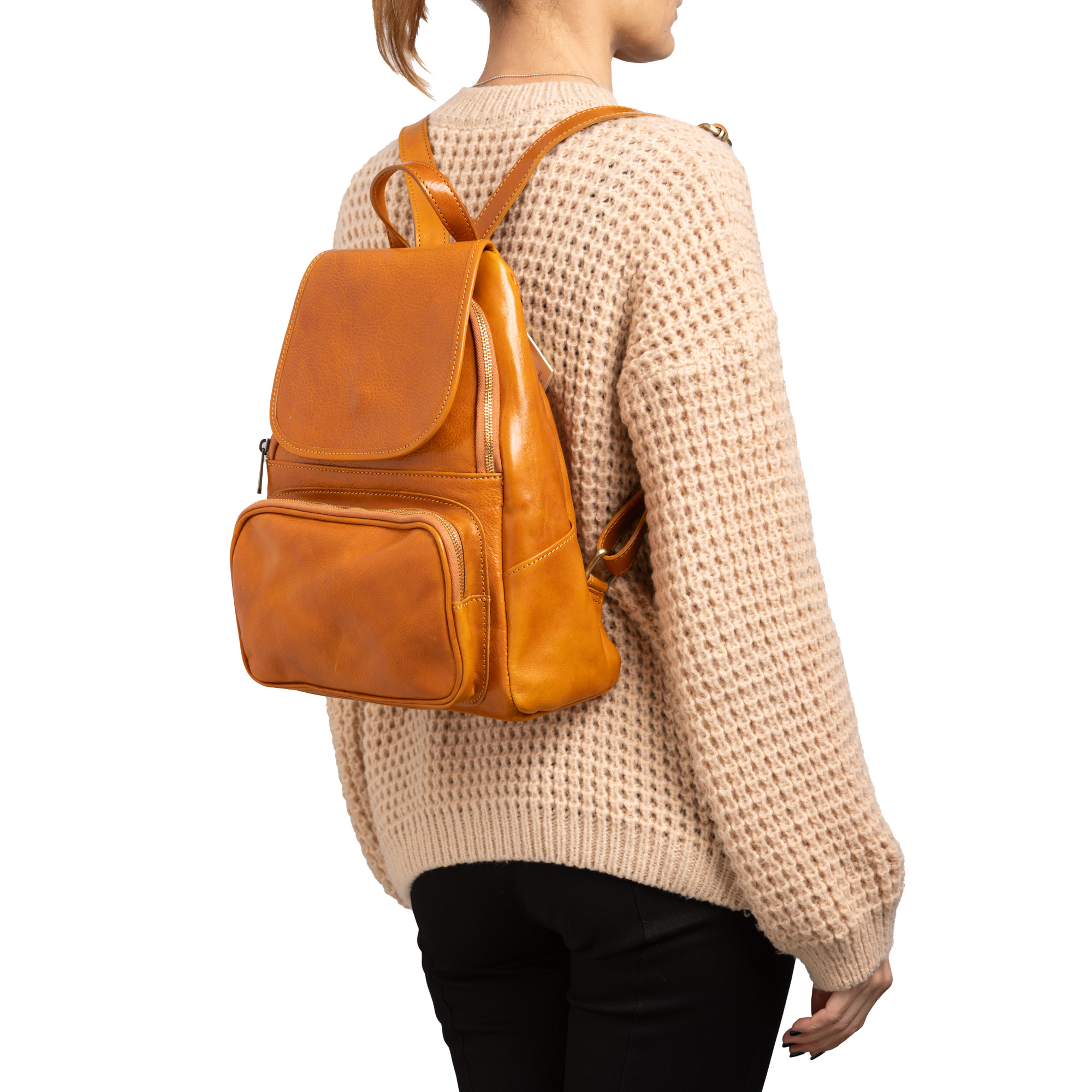 Borsa a spalla  da donna In Vera pelle Made in Italy 34x26x16 cm