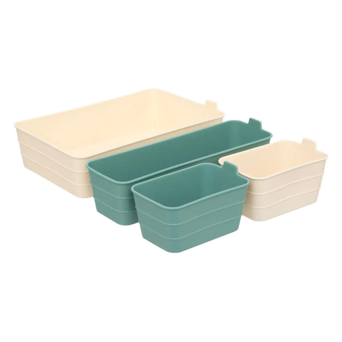 Lot de 4 organiseurs Boxy