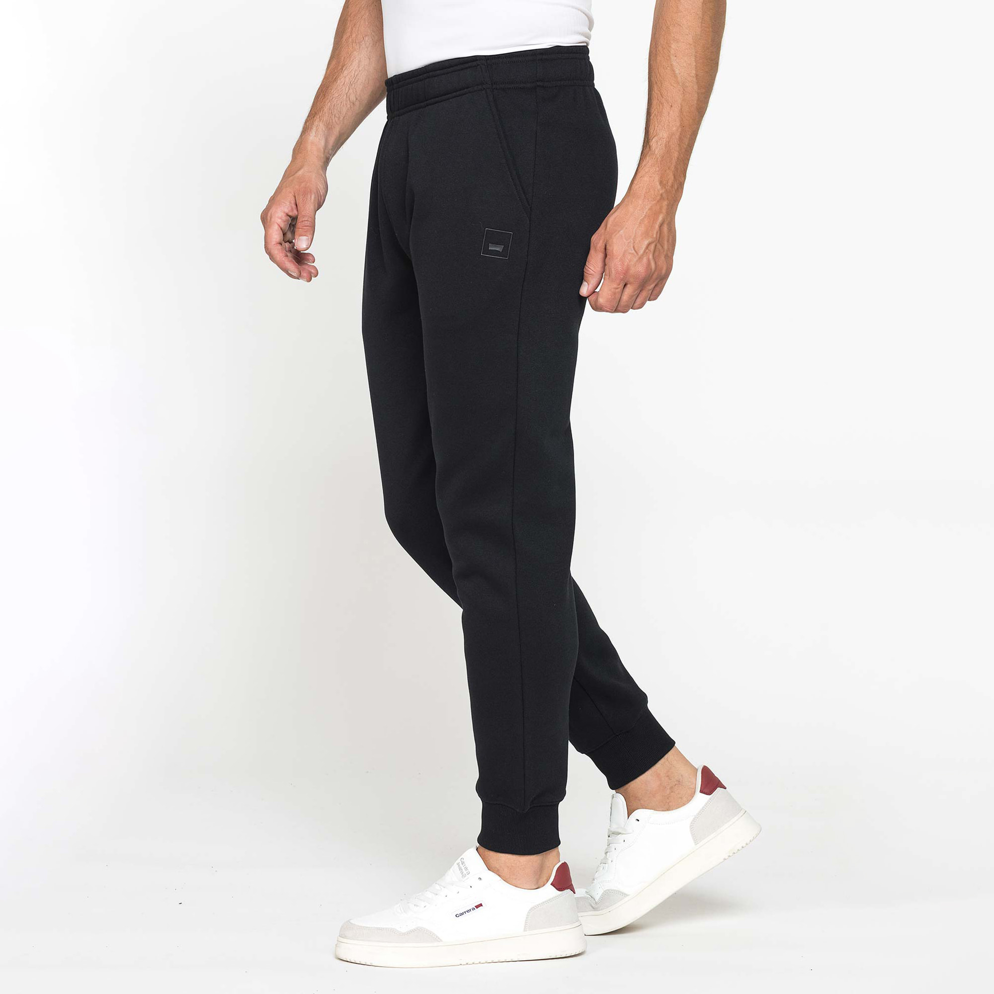 PANTALONE IN FELPA PESANTE CON ELASTICO IN VITA