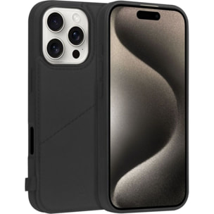 Coque ADEQWAT iPhone 16 Pro Max 3 en 1 - Noir