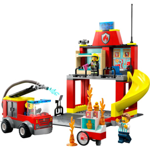 LEGO CITY FIRE 60375 - CASERMA DEI POMPIERI E AUTOPOMPA