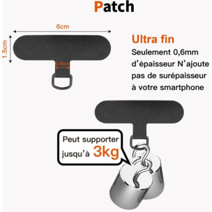 Cordon téléphone ESSENTIELB Amovible Noir