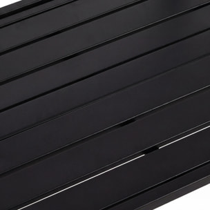Etè - Tavolino Da Ringhiera Pieghevole 60x63x56 cm Mensola Sospesa da Esterno In Metallo Nero