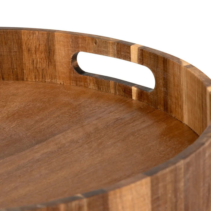 Plateau rond D35cm Acacia