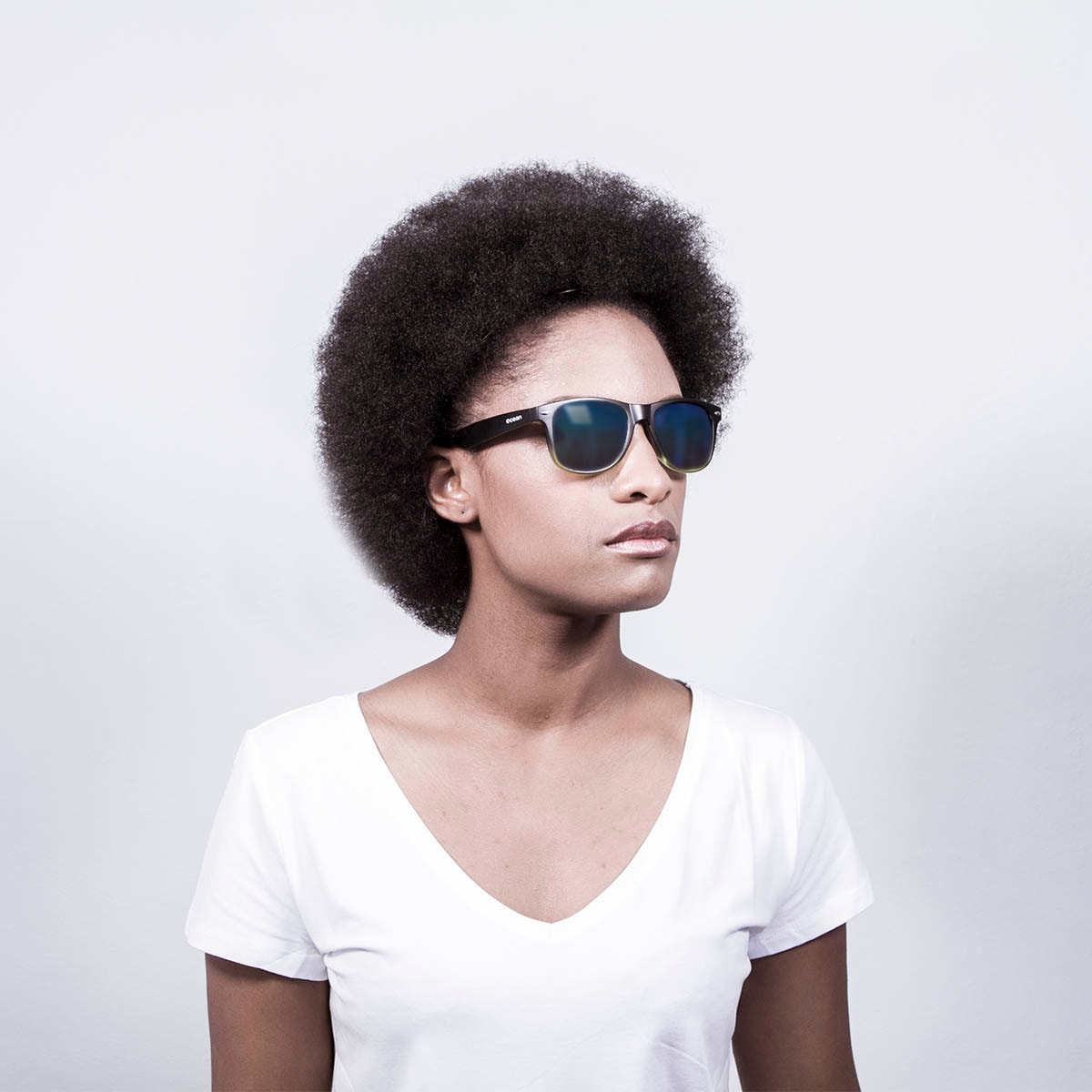 Occhiali da sole OCEAN Beach Wayfarer neri