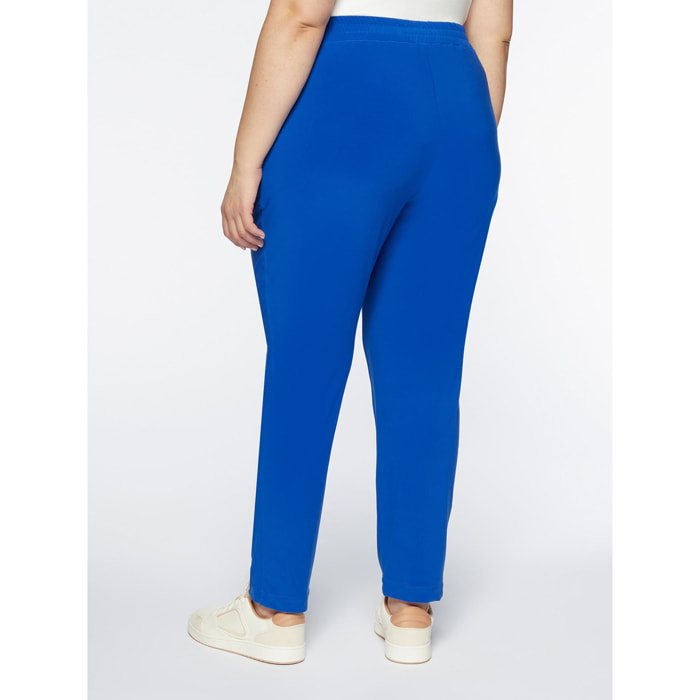 Fiorella Rubino - Pantalones joggers de tejido de punto - Azul aciano