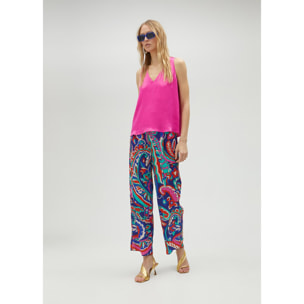Top basic con spalline