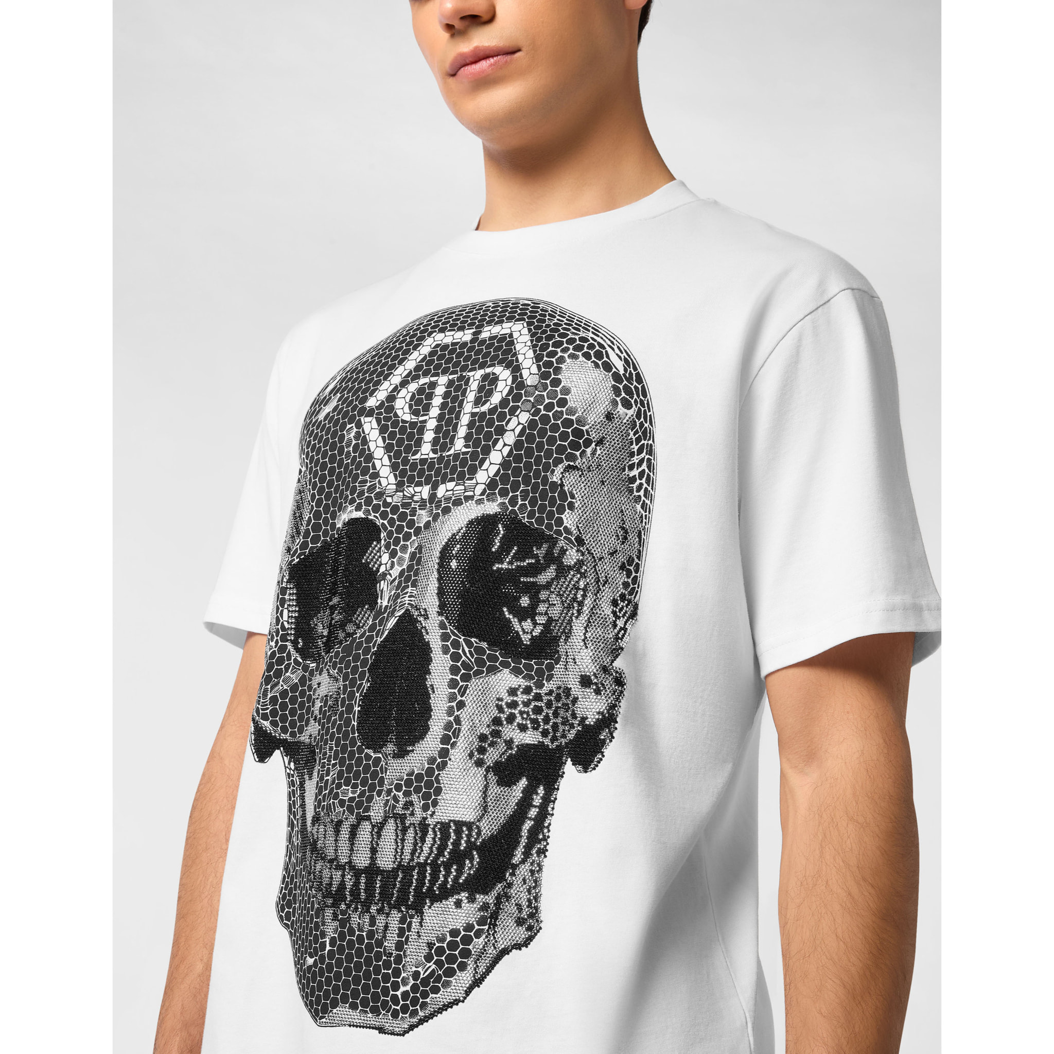 PHILIPP PLEIN Camiseta Cuello Redondo Ss SKULL