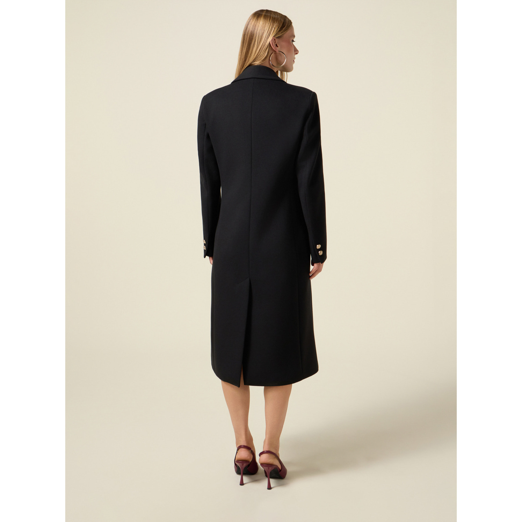 Oltre - Cappotto lungo doppiopetto - Nero