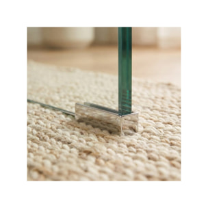 Ensemble 2 tables basses gigognes en verre trempé - BENT