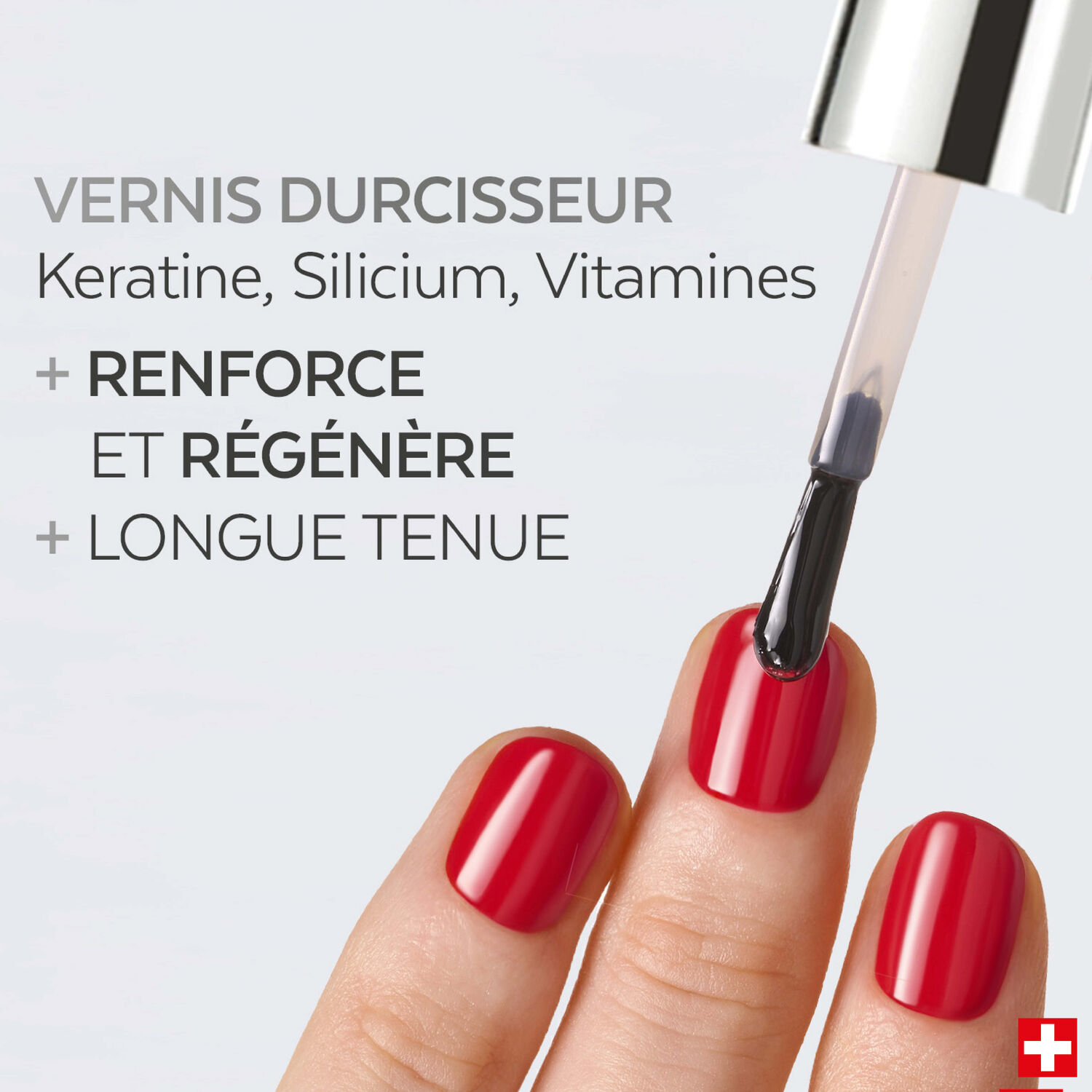 Color Strong - Top Coat Durcisseur Kératine, Vitamine & Silicium Gloss Éclat