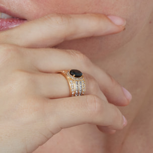 Anillo Riadna acabado oro rosa 18k
