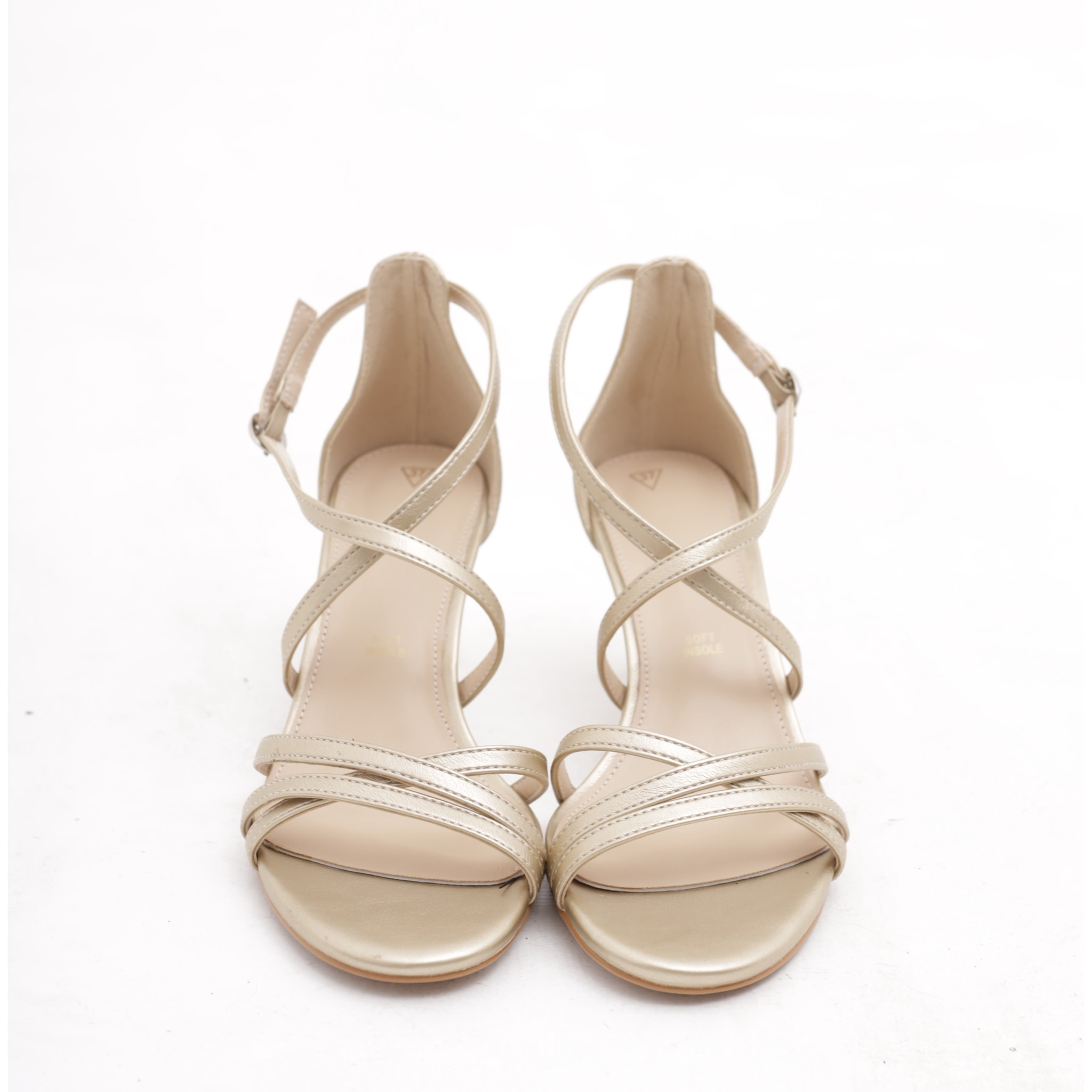 SANDALO FASCETTE INCROCIATE CHOCOLA' PLATINO