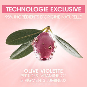 La Provençale Peptide-Eclat - Sérum Rose Booster d'Eclat Anti-fatigue - Olive violette - Peptides, Vitamine C* & Pigments lumine