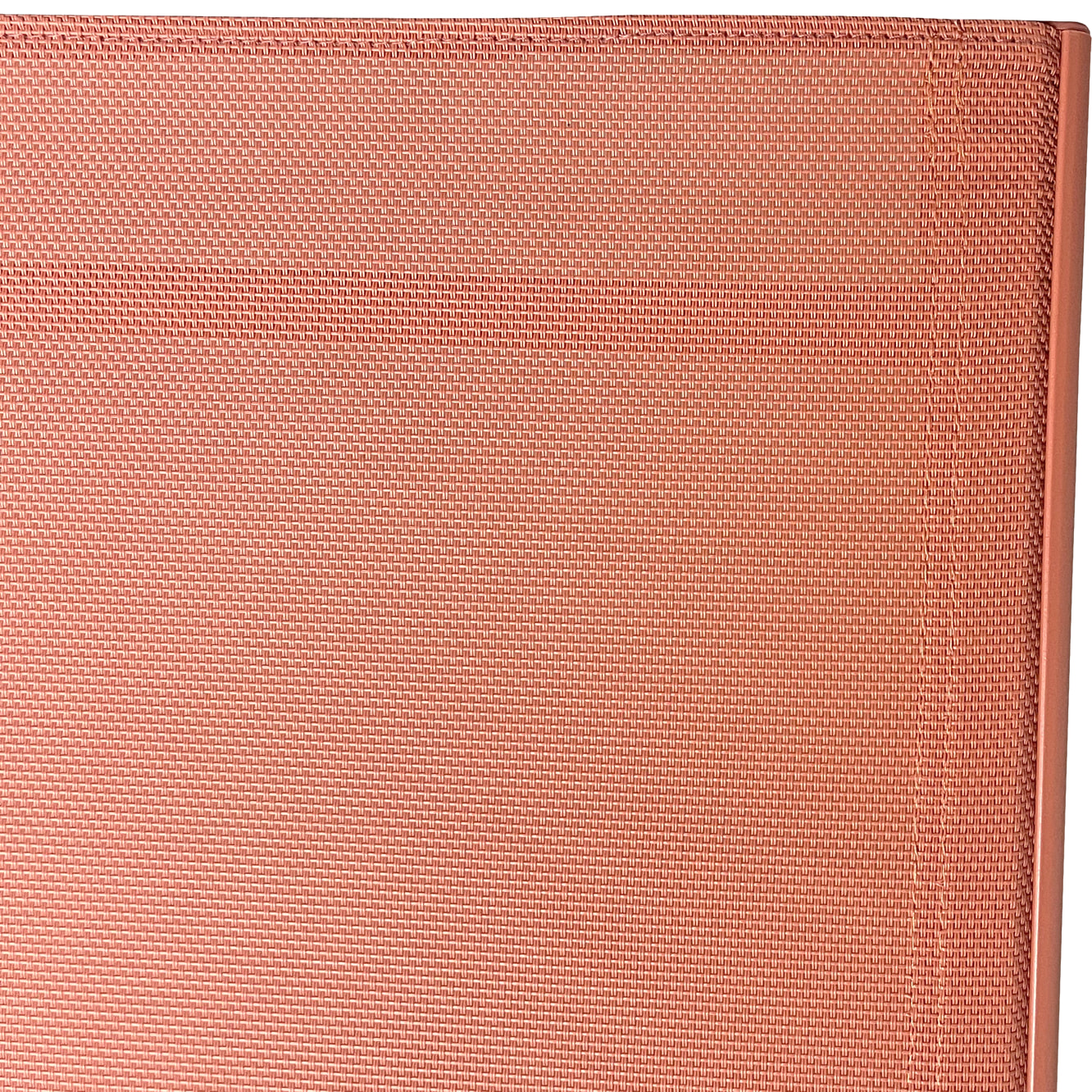 Lot de 2 bains de soleil SARDINIA en textilène terracotta - structure terracotta