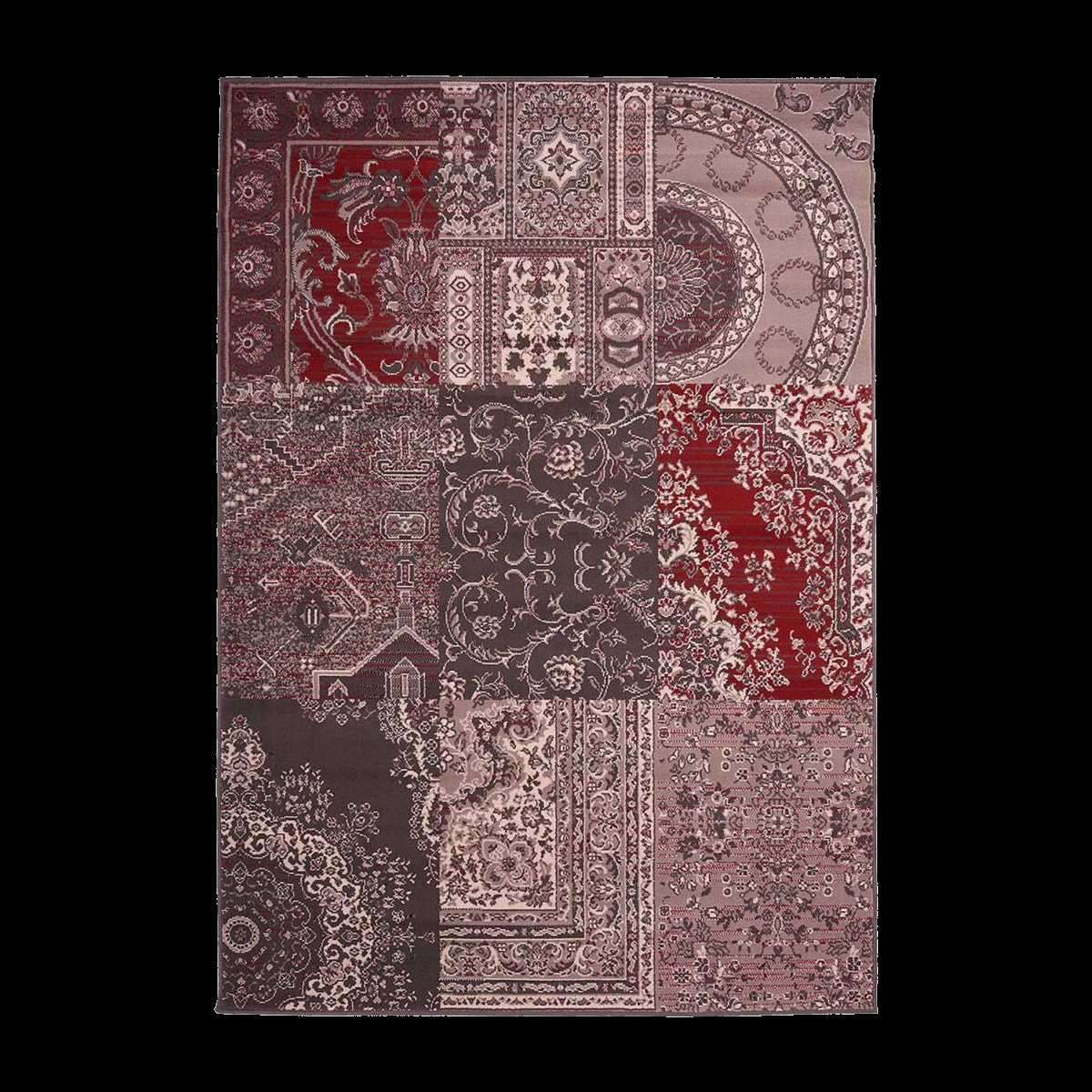 Tapis salon et chambre tissé motif baroque RUBE